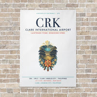 Thumbnail for Clark International Airport CRK vertical canvas print - no frame - white background