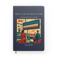 Thumbnail for VINTAGE G4302 - The Flight Board Flutter - Designed Notebooks design on navyblue