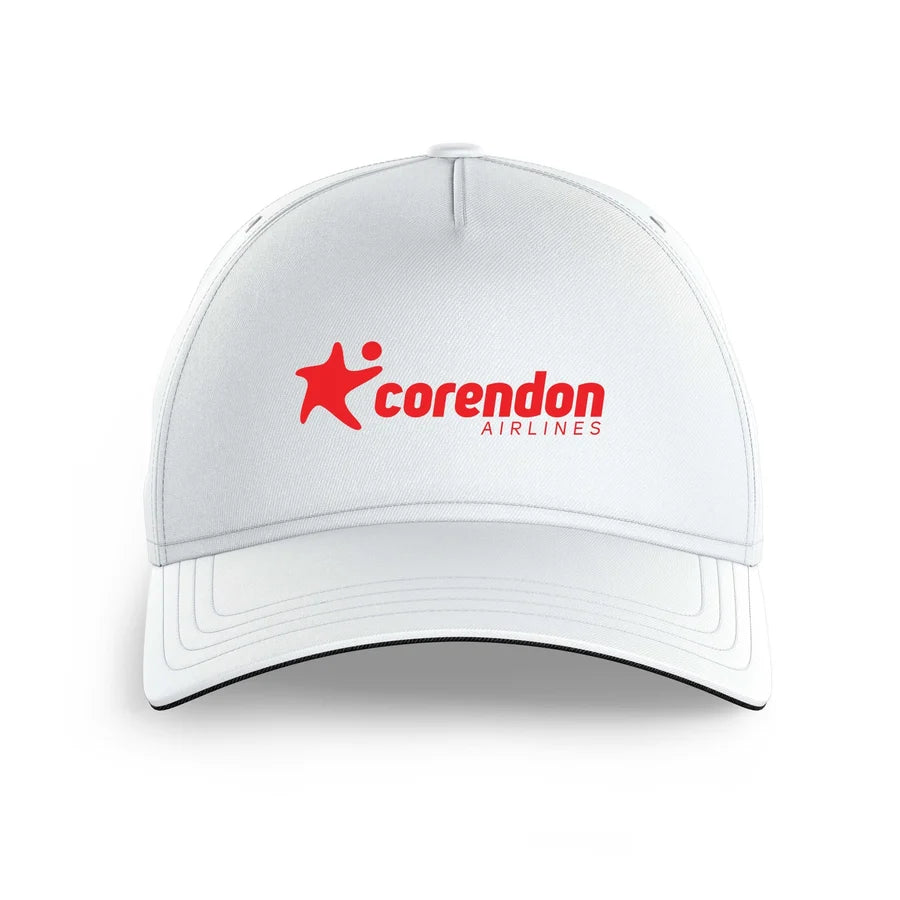 Corendon Airlines logo printed on white cap