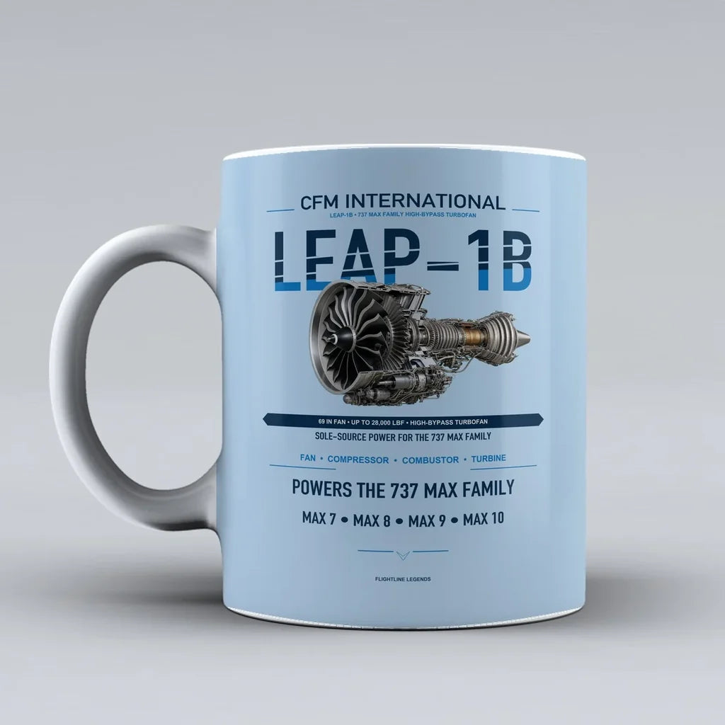 Mug design on light blue leap 1b