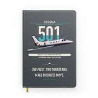 Thumbnail for Cessna 501 Citation I SP design on gray notebook