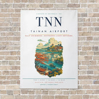 Thumbnail for Tainan Airport TNN vertical canvas print - no frame - white background