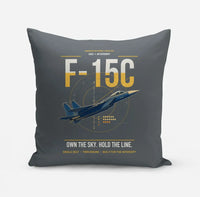 Thumbnail for F-15C Eagle design on gray pillow