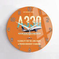 Thumbnail for Airbus A330-200 design on orange no frame wall clock