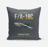 Thumbnail for F-A-18C Hornet design on gray pillow