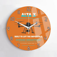 Thumbnail for Freefly Alta X design on orange no frame wall clock