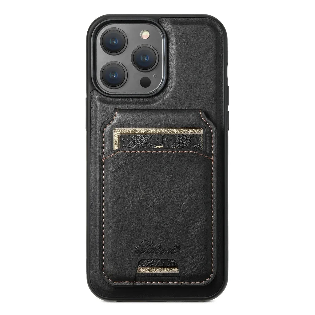 Magnetic Leather iPhone Cases iPhone Case - view 11