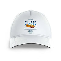 Thumbnail for Canadair CL-415 design on white printed hat