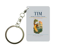 Thumbnail for Mozes Kilangin Airport (TIM) design on light gray key chain