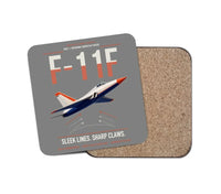 Thumbnail for F-11F Tiger design on gray 1 piece coaster