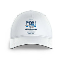 Thumbnail for Cessna 180J Skywagon design on white printed hat