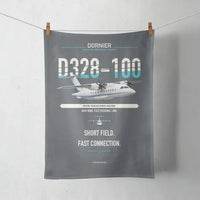 Thumbnail for Dornier D328-100 design on gray towel