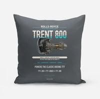 Thumbnail for TRENT 800 design on gray pillow
