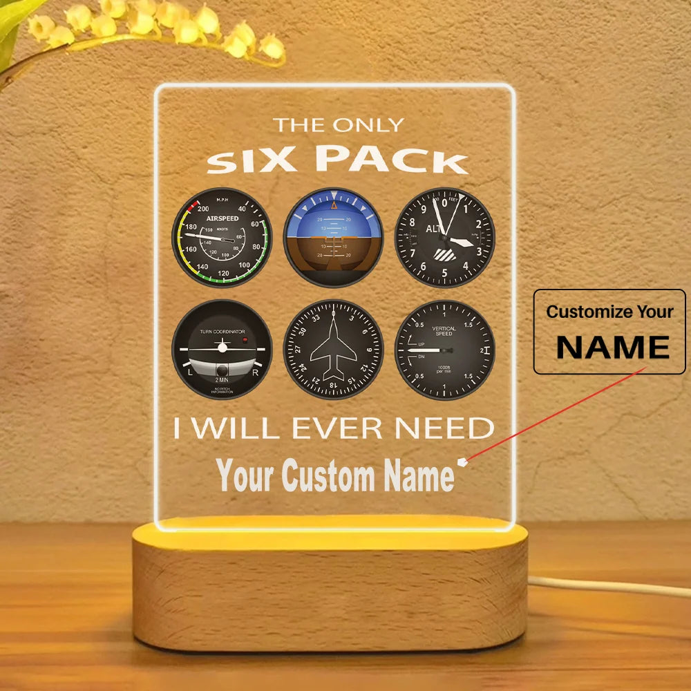 The Only Six Pack I Will Ever Need Designed Night Lamp - view 11