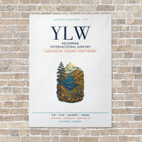 Thumbnail for Kelowna International Airport YLW vertical canvas print - no frame - white background