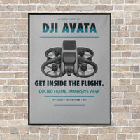 Thumbnail for DJI Avata vertical canvas print - framed - light gray background