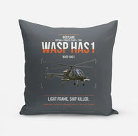 Thumbnail for Westland Wasp HAS1 design on gray pillow