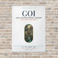 Thumbnail for Goa International Airport Dabolim GOI vertical canvas print - no frame - white background