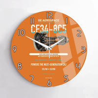 Thumbnail for CF34-8C5 design on orange no frame wall clock