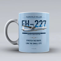 Thumbnail for Hiller FH-227B Mug design on light blue fairchild