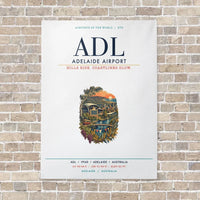 Thumbnail for Adelaide Airport ADL vertical canvas print - no frame - white background