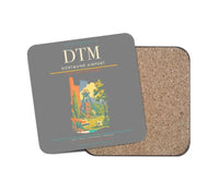 Thumbnail for Dortmund Airport (DTM) design on gray 1 piece coaster