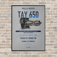 Thumbnail for TAY 650 vertical canvas print - framed - light gray background