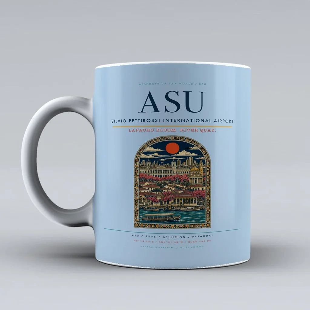Silvio Pettirossi International Airport ASU Mug - Light Blue