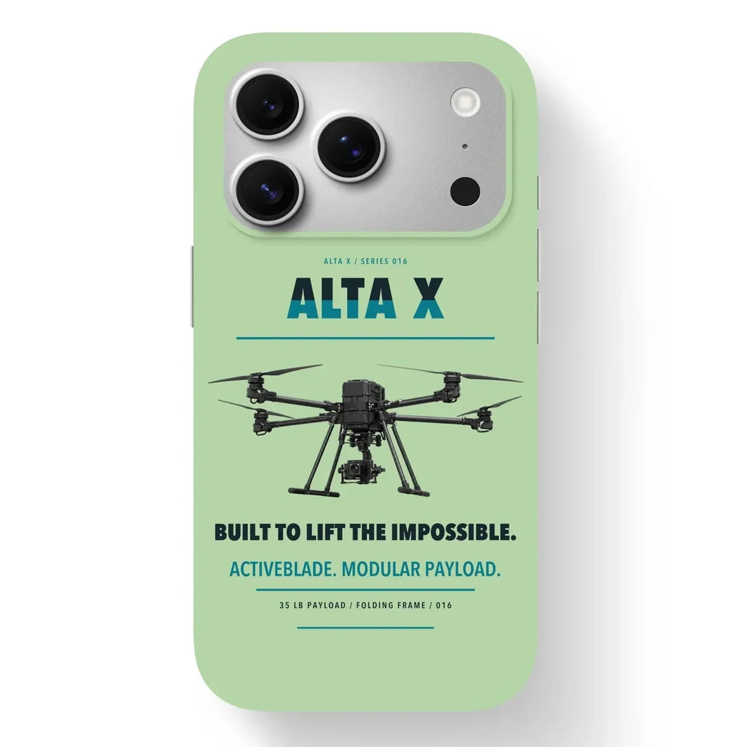 Freefly Alta X Case design on light green iphone case