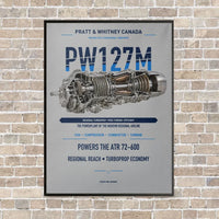Thumbnail for PW127M vertical canvas print - framed - light gray background