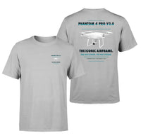 Thumbnail for DJI Phantom 4 Pro V2.0 design on light gray t shirt