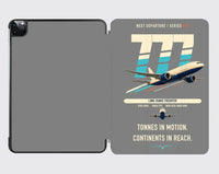 Thumbnail for Boeing 777F design on gray ipad tablet case