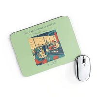 Thumbnail for VINTAGE G4310 - The Dawn Arrival Coffee - Designed Mouse Pads design on lightgreen rectangle