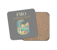 Thumbnail for Munster Osnabruck International Airport (FMO) design on gray 1 piece coaster