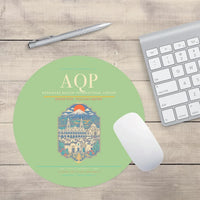 Thumbnail for Rodriguez Ballon International Airport AQP Mouse-Pad Round - Light Green