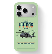 Thumbnail for Sikorsky HH-60G Pave Hawk design on light green magsafe iphone case, for iPhone 17 Pro