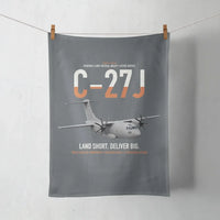 Thumbnail for C-27J Spartan design on gray towel