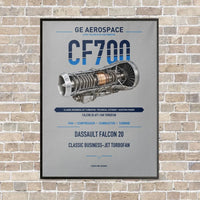 Thumbnail for CF700 vertical canvas print - framed - light gray background