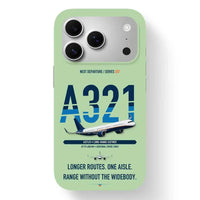 Thumbnail for Airbus A321LR Case design on light green iphone case