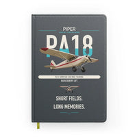 Thumbnail for Piper PA-18 Super Cub design on gray notebook
