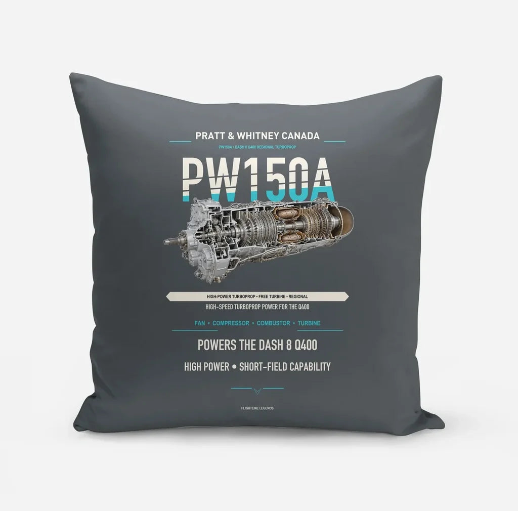 PW150A design on gray pillow