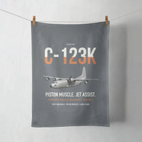 Thumbnail for C-123K Provider design on gray towel