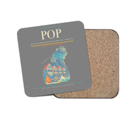Thumbnail for Gregorio Luperón International Airport (POP) design on gray 1 piece coaster