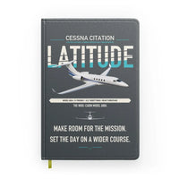 Thumbnail for Cessna Citation Latitude design on gray notebook