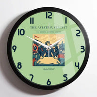 Thumbnail for VINTAGE G4164 - The Aviatrix Circuit - Designed Wall Clocks design on lightgreen framed