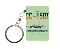Thumbnail for Airbus CC-150T Polaris design on light green designed key chain, double-side print