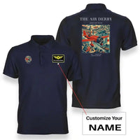 Thumbnail for VINTAGE G4025 - The Air Derby - Double-Side Polo T-Shirt design on navyblue+name
