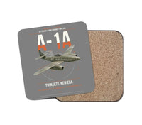 Thumbnail for Messerschmitt Me 262A-1a design on gray 1 piece coaster