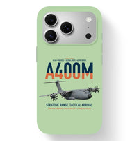 Thumbnail for Airbus A400M Atlas design on light green magsafe iphone case, for iPhone 17 Pro