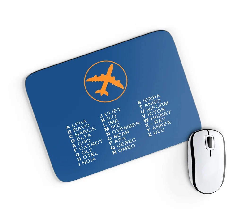 Aviation Alphabet Mouse Pad - view 2